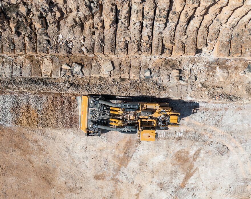 Vermeer surface miner in action