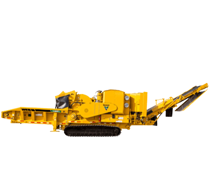 A cutout image of a Vermeer HG6800TX horizontal grinder.