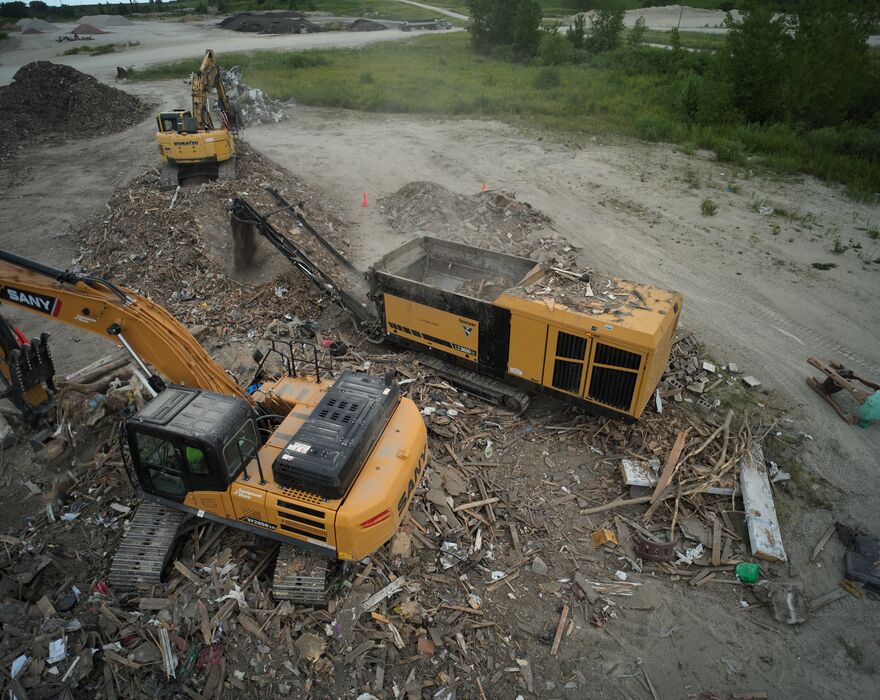 Vermeer LS3600TX helps tornado cleanup in Greenfield, IA