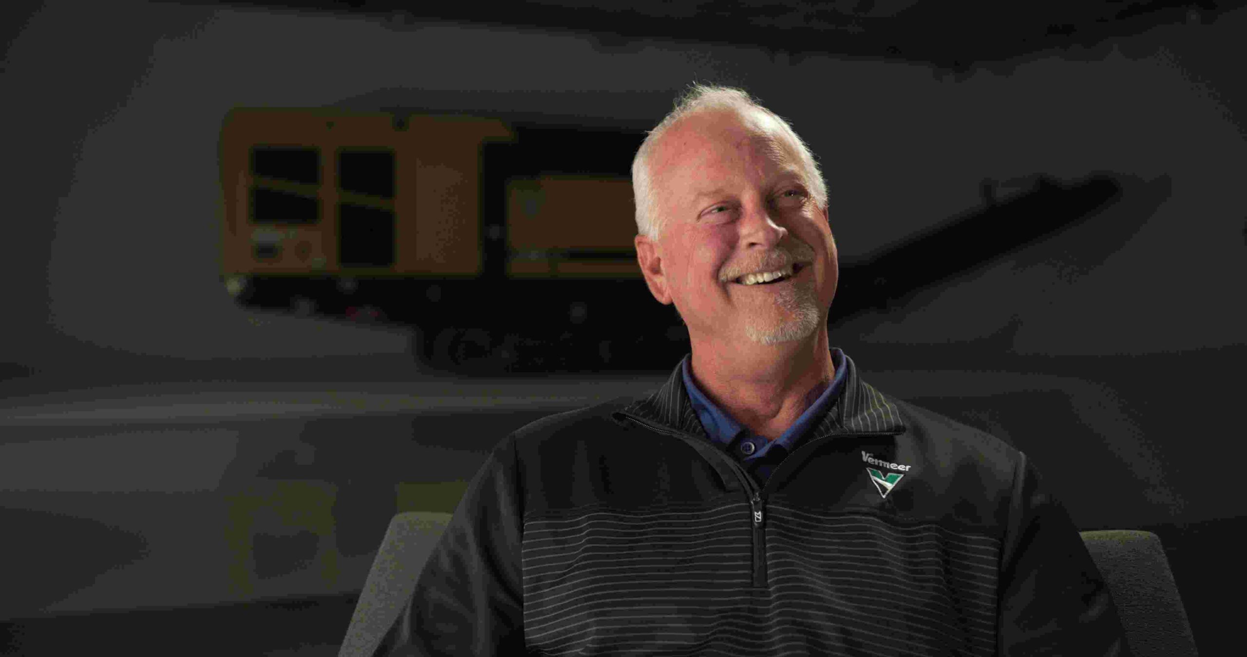 Vermeer team member Jeff Bradley smiles during a video interview.