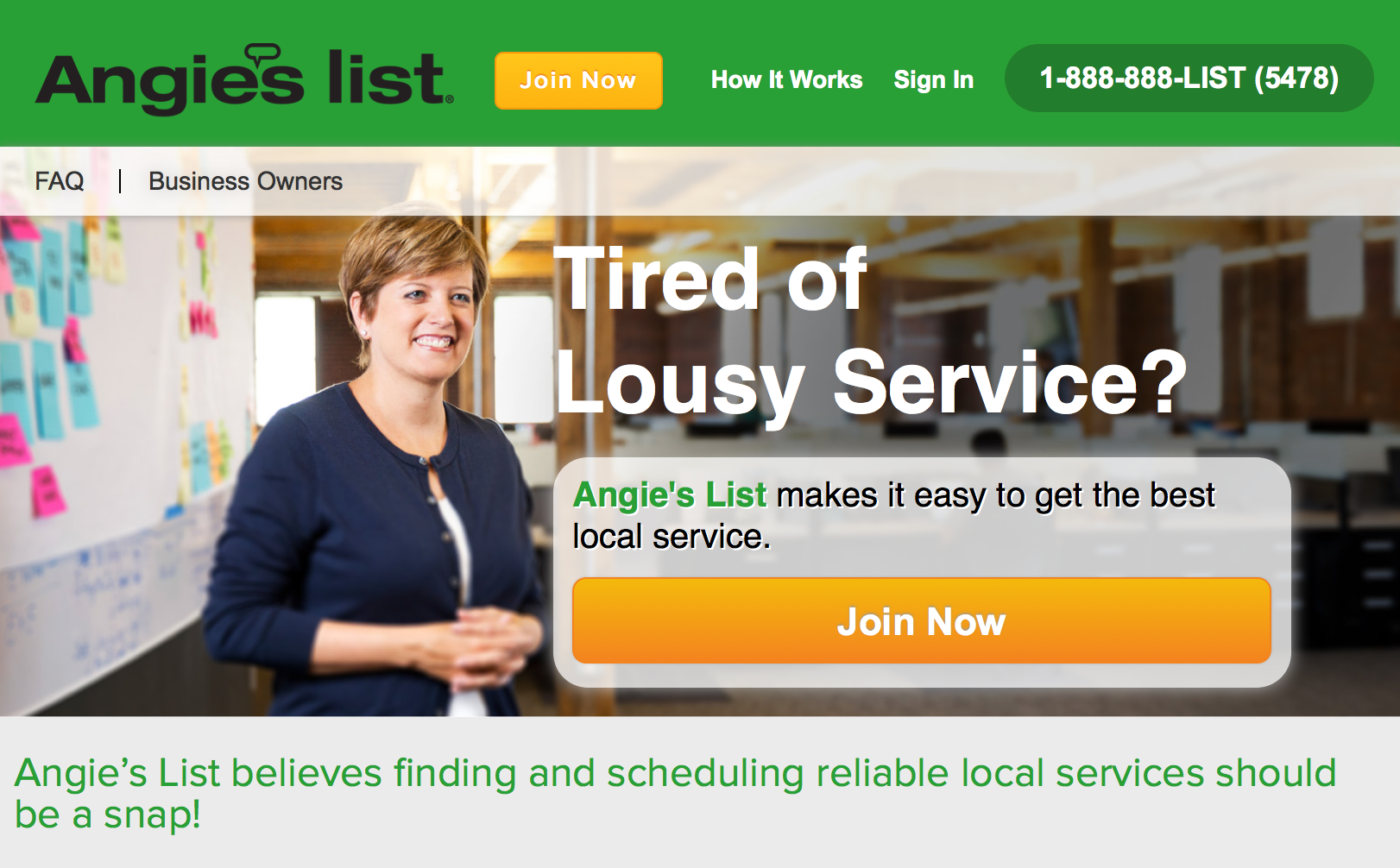 Joining Angie’s List could be an excellent way to find new customers.
