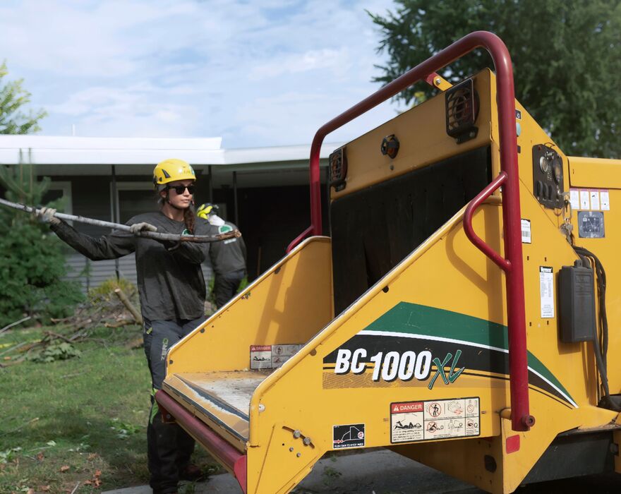 Vermeer BC1000XL in use
