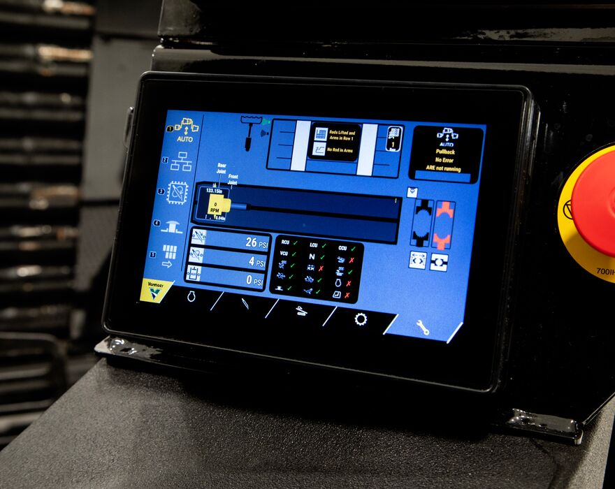 On-screen diagnostics on a horizontal directional drill
