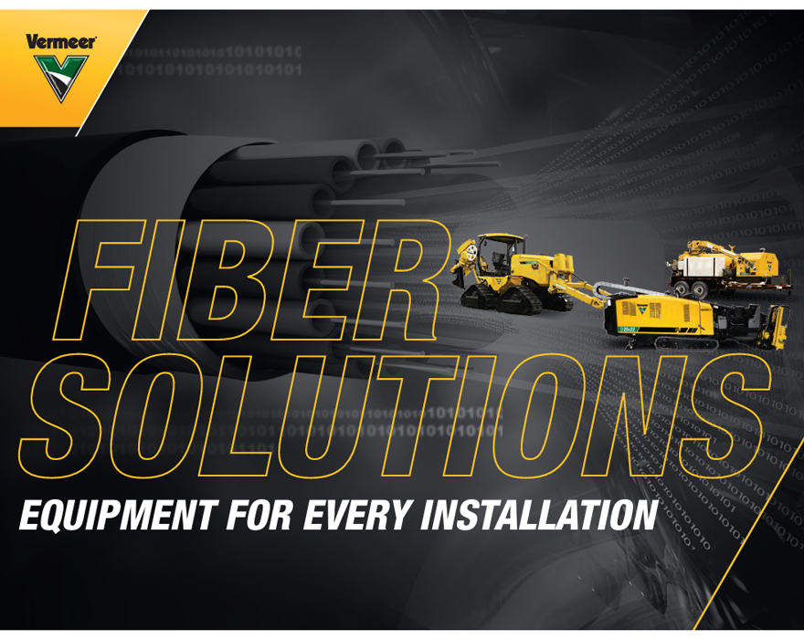 Graphic that says "fiber solutions: equipment for every installation"