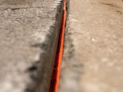 Microtrenching jobsite