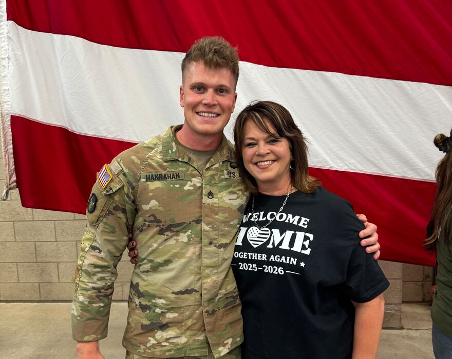 Dalton Hanrahan was inspired to join the Iowa National Guard from mother's and family members' history of service