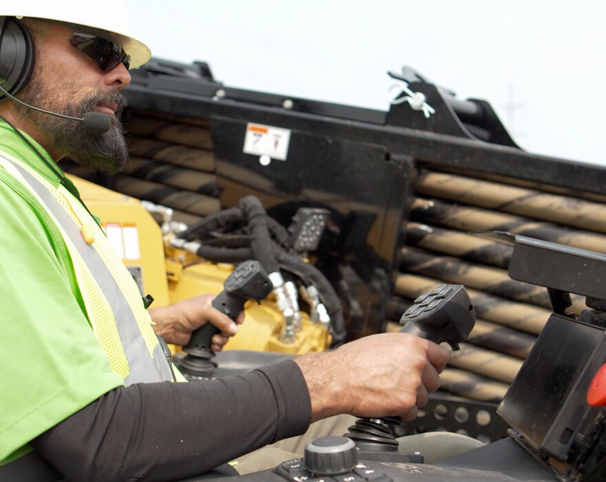 Vermeer horizontal directional drill in use